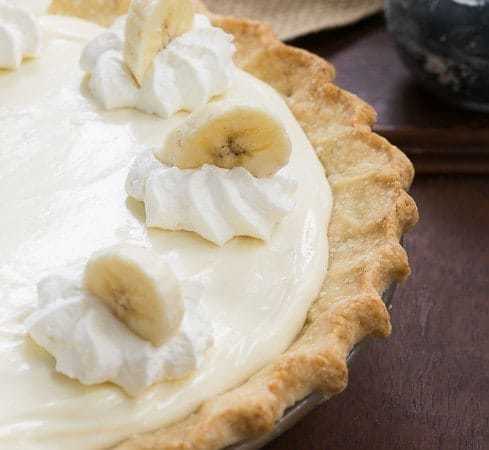 Banana Cream Cheesecake Pie