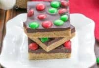 Candy Topped Toffee Squares #CookieWeek #Giveaway