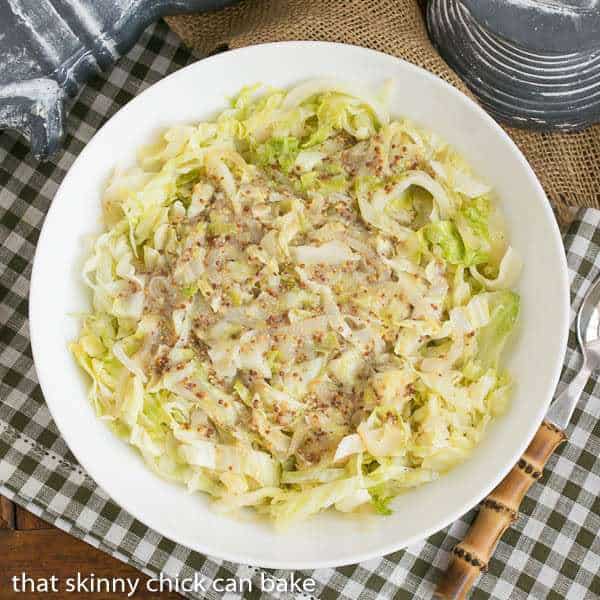 Sauteed Cabbage | A delightful cabbage recipe flavored with mustard and touch of horseradish!