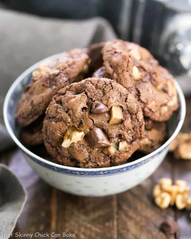 Chocolate-Toffee Cookies Brownie Cookies