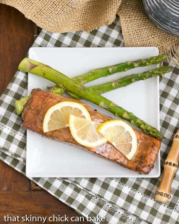 Grilled Asian Salmon | Marinated with soy, mustard and lemon, this could become your favorite salmon recipe, too!