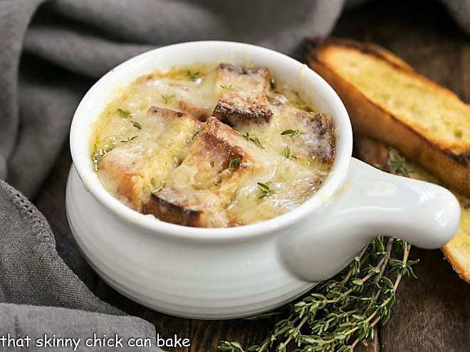 Classic French Onion Soup - Packed full of Flavor! - That Skinny Chick Can Bake