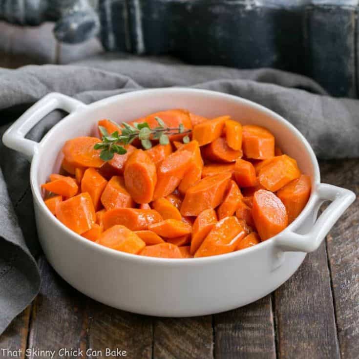 Bourbon Maple Glazed Carrots | An easy way to transform carrots into a restaurant worthy side dish!