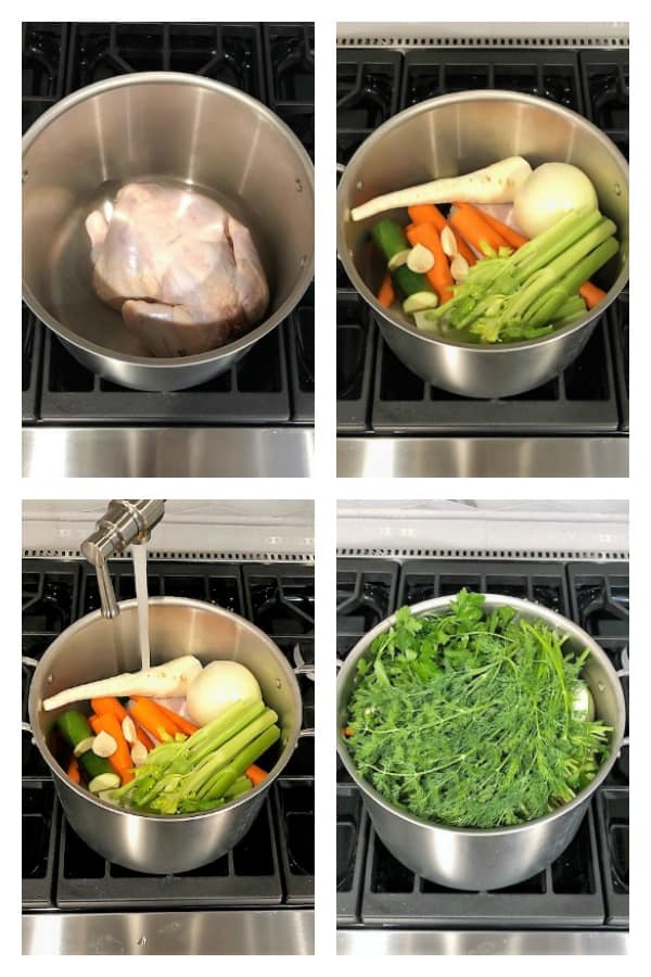 Chicken Soup Process shots