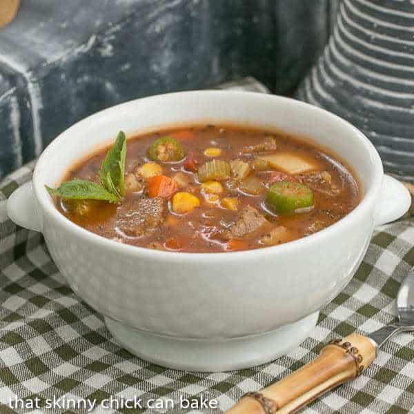 Vegetable Beef Soup | A healthy soup chock full of vegetables and lean beef