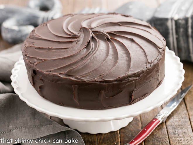 Triple Layer Cocoa Cake - Perfect for Birthdays - That Skinny Chick Can Bake