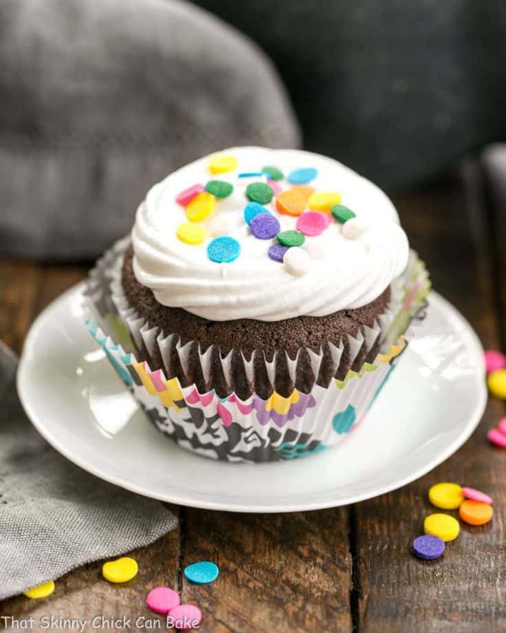 Cocoa Cupcakes with Ganache Filling