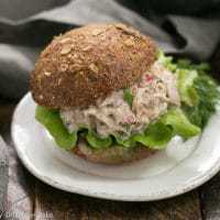 Easy Tuna Salad with Fresh Dill - a simple way to shake up your tuna salad with herbs, pickled onion and a squeeze of lemon