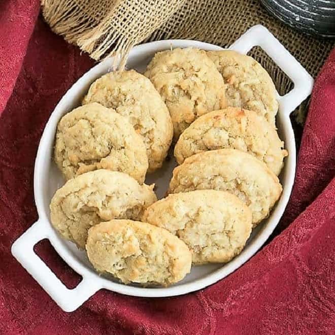 Chewy Coconut Cookies - Easy & Delicious - That Skinny Chick Can Bake