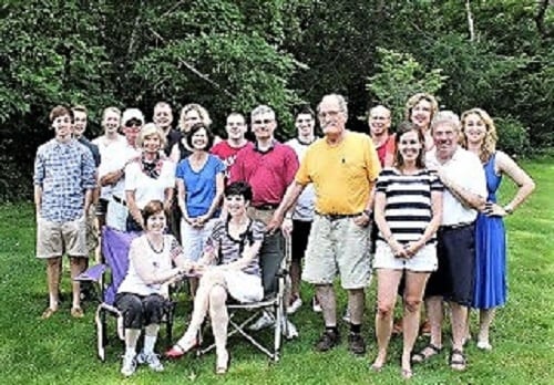 Attendees at a 4th of July gathering