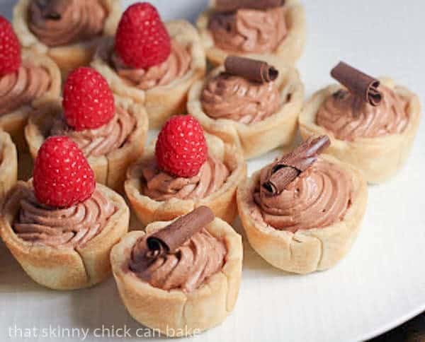Mini French Silk Pies | A bite sized version of this classic chocolate dessert