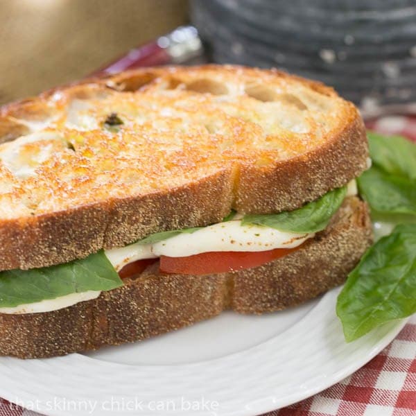 Caprese Grilled Cheese | A genius grilled cheese based on the scrumptious Caprese salad.