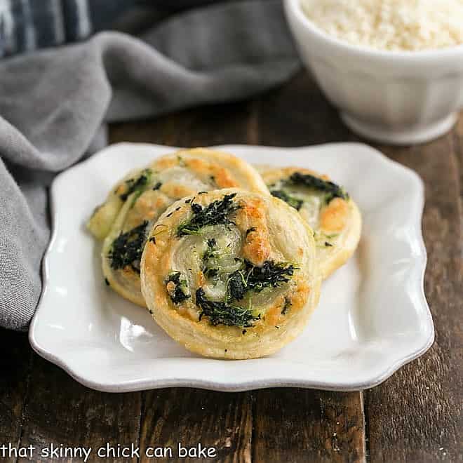 Spinach Cream Cheese Puff Pastry Pinwheels - Challenge Dairy