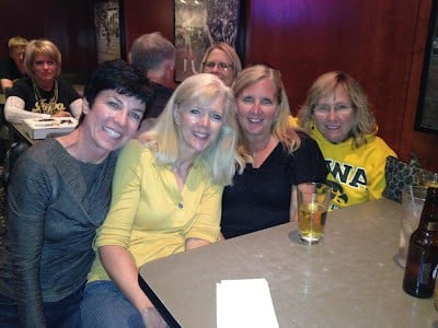 Soroity sisters at the Airliner Bar for Homecoming.