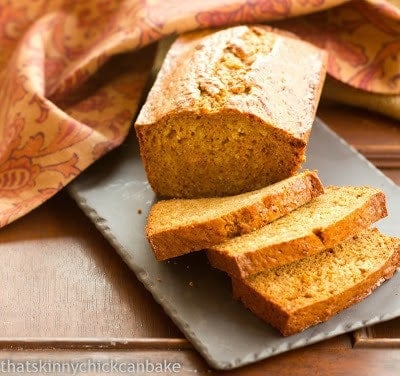 Sweet potato bread on a slate board