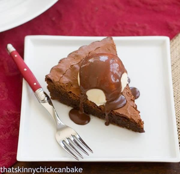 Chocolate Brownie Tart | That Skinny Chick Can Bake