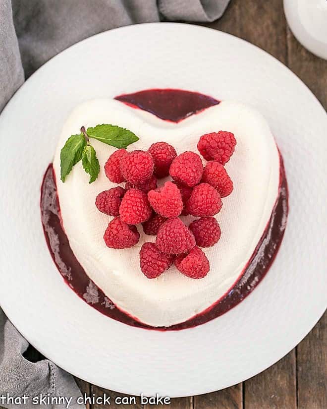 Coeur a la Creme - Heart Shaped Dessert! - That Skinny Chick Can Bake