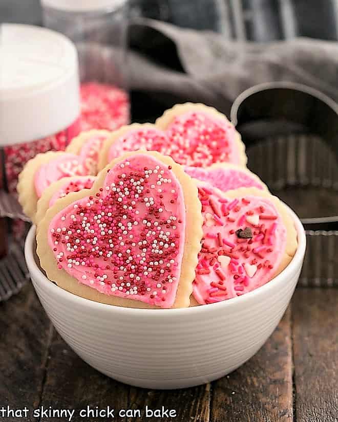 Lofthouse Cookies in a white bowl.