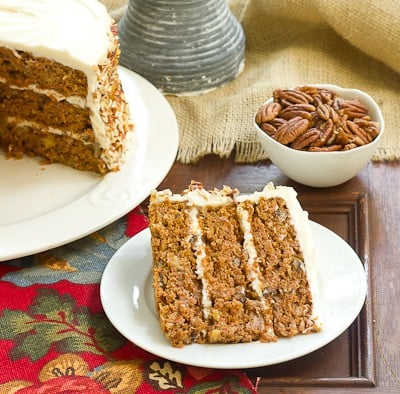 Carrot Cake With Caramel Filling