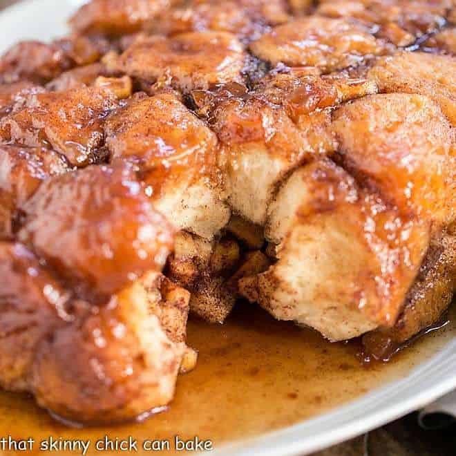 Apple Monkey Bread on a serving platter.