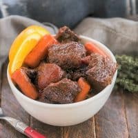 Beef stew with red wine featured image
