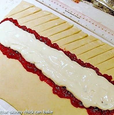 Raspberry Danish Braid cutting details.