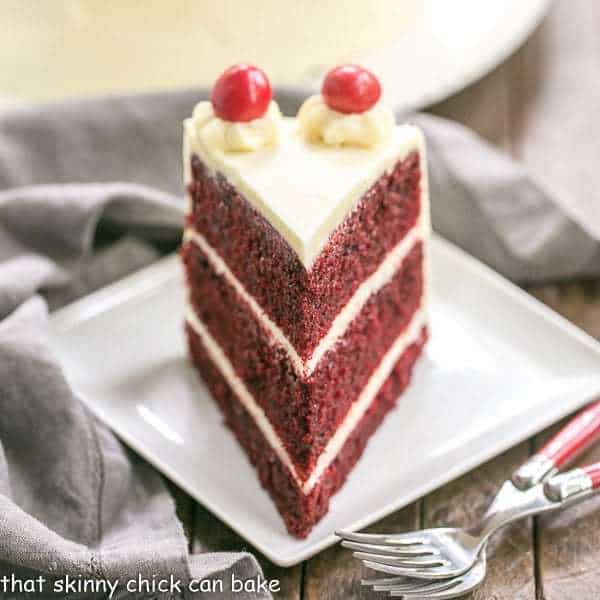 Red Velvet Cake With White Chocolate Cream Cheese Frosting