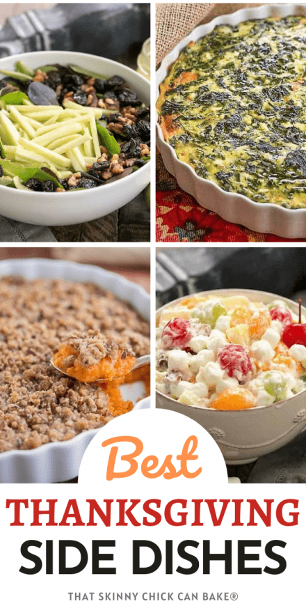Best Thanksgiving Side Dishes collage with 4 photos and a text box