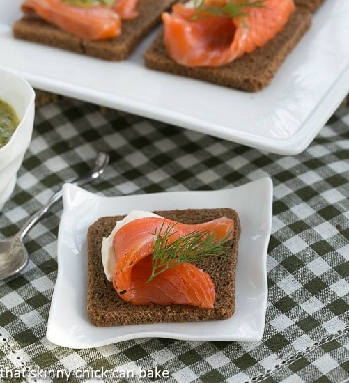 Dilled Gravlax with Mustard Sauce