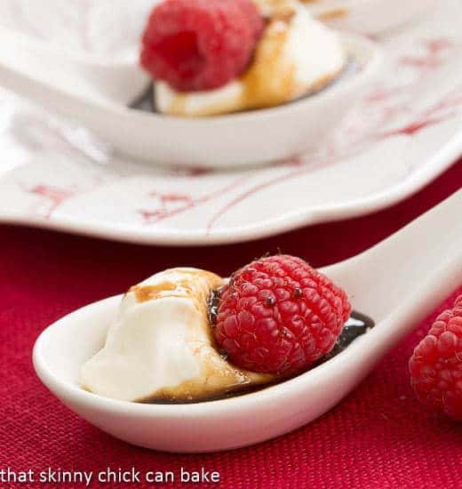 Balsamic Raspberries with Mascarpone Cream