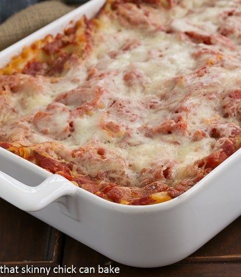 Pan of Easy Sausage and Mushroom Lasagna 