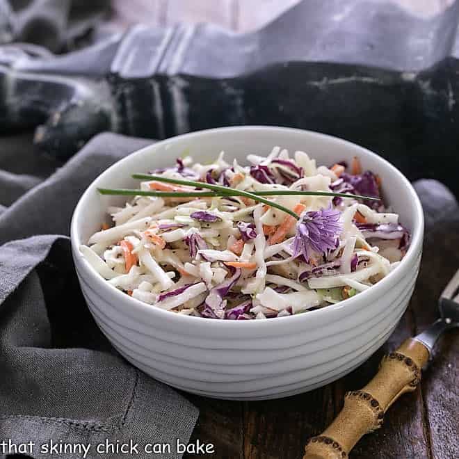 Bowl of cabbage slaw