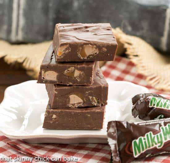 Milky Way Fudge | That Skinny Chick Can Bake