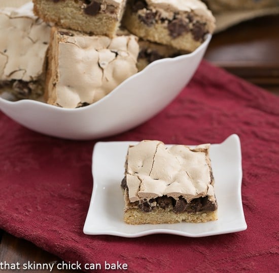 Meringue Topped Chocolate Chip Bars