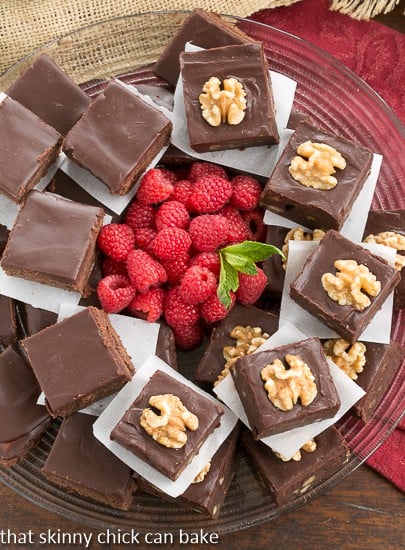 Chocolate Glazed Walnut Brownies