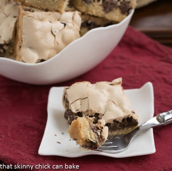 Meringue Topped Chocolate Bars 