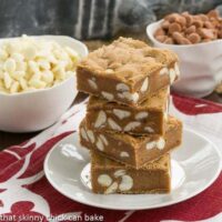 Butterscotch Blondies with White Chocolate Chips
