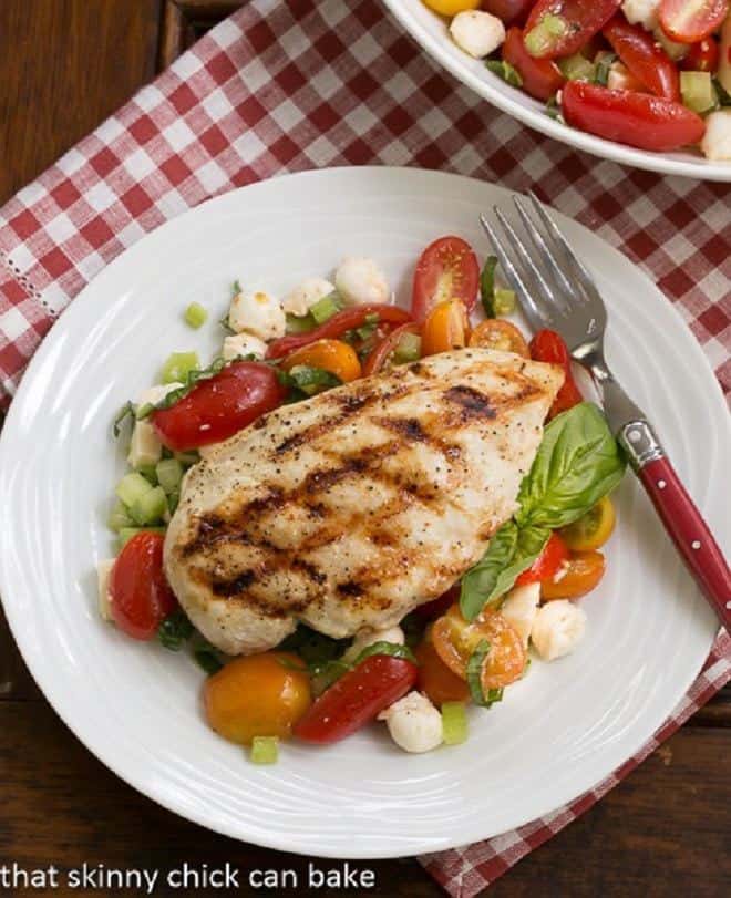 Chicken and Caprese Salad 