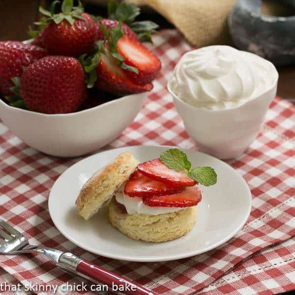 Double Strawberry Rose Shortcakes #Driscolls #DorieGreenspan