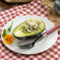 Crab Avocado Ravioli | An elegant, delectable crab salad presentation!