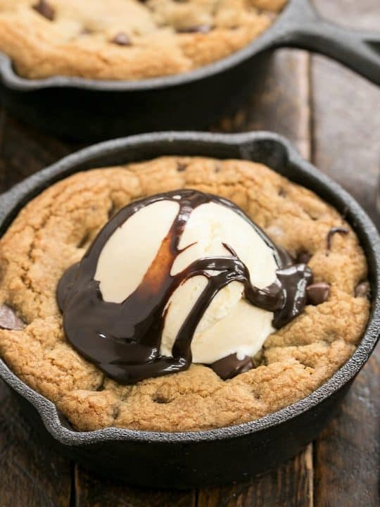 Homemade Pizookies - Decadent Pizza Cookies - That Skinny Chick Can Bake