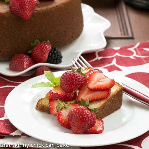 Vanilla Pound Cake | Perfect topped with summer berries