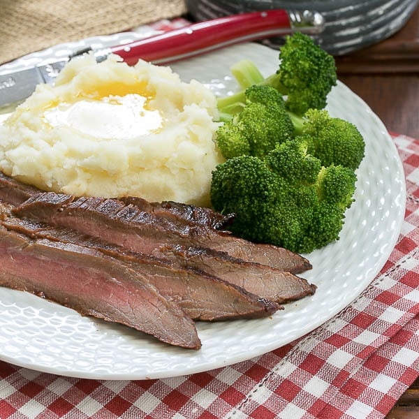 Grilled Flank Steak with Soy, Garlic and Ginger Marinade