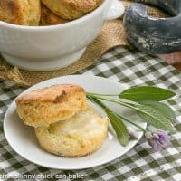 Herbed Buttermilk Biscuits | Tender, buttery biscuits with a boost of flavor from fresh herbs