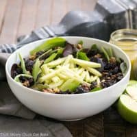 Apple, Cherry, Walnut Salad with Maple Dressing | A fabulous fall/winter salad that always gets rave reviews!