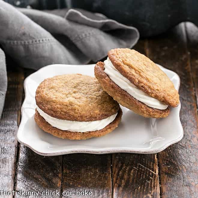 Homemade Spiced Oatmeal Creme Pie Story - White Kitchen Red Wine