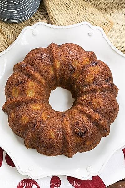 Apple Ginger Coffee Cake overhead view