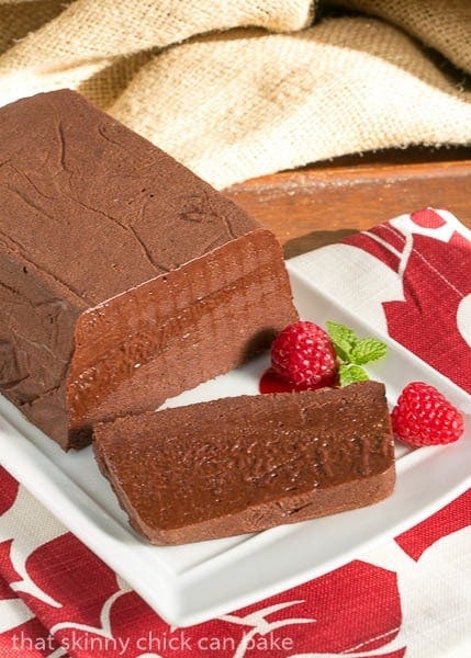 Chocolate Terrine with Raspberry Sauce | dessert recipe