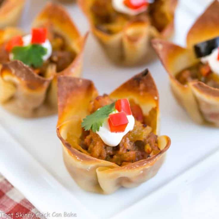 Mini Mexican Tarts | Crispy Shells filled with spiced sausage and cheese!