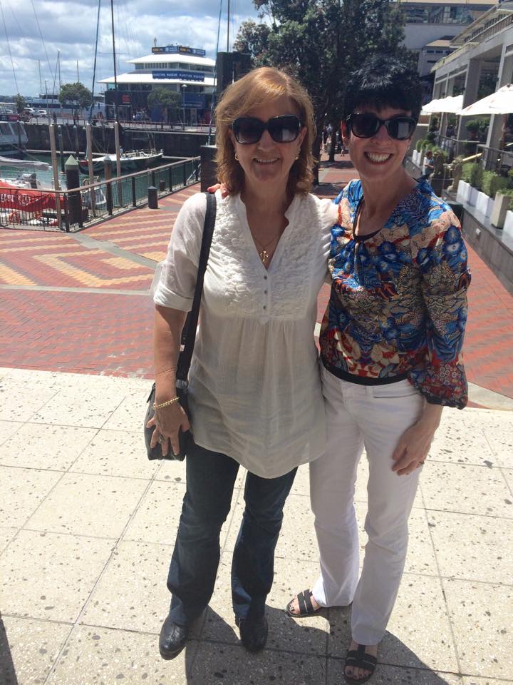 Meeting a fellow blogger for lunch in Auckland, New Zealand Liz and Suzanne